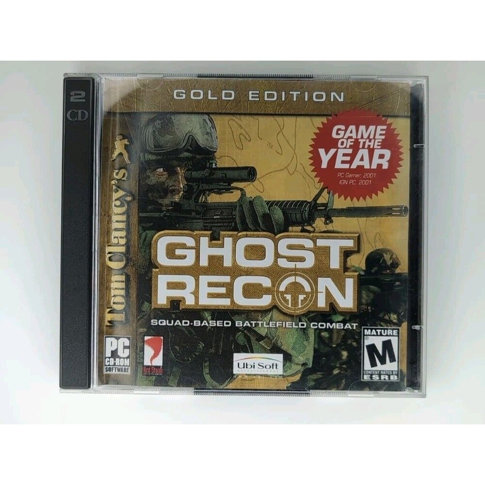 Vintage Tom Clancy's Ghost Recon Gold Edition 2003 PC 2-Disc Complete - EUC